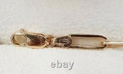 Paperclip Bracelet 9ct Gold Bracelet Paperclip Link Fully Hallmarked Bracelet