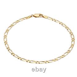 Pre-Owned 9ct Gold 7.5 Inch Long & Short 11 Link Bracelet 190mm(7.5)