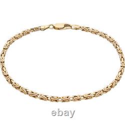 Pre-Owned 9ct Yellow Gold 8.5 Inch Byzantine Bracelet