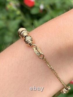 Pre-loved 9ct Gold Bead Adjustable Bracelet