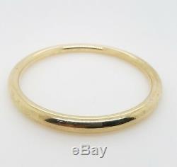 Preloved Jewellery Silver Filled solid 9ct Yellow Gold bangle 36.61g