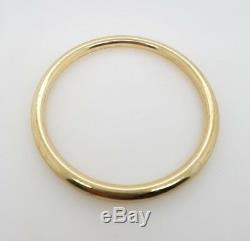 Preloved Jewellery Silver Filled solid 9ct Yellow Gold bangle 36.61g