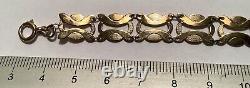 Pretty 7inch Long 9ct Yellow Gold Fancy Link Bracelet