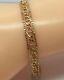 Pretty 9ct Gold Fancy Ladies Bracelet. 4.9g U. K. Hallmark Rrp £245
