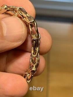 Quality 375 9ct Yellow Gold 7 1/4 Bracelet Full Hallmark 12.06g Ex Condition