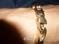 ROSE GOLD 9ct GOLD SOLID AND CHUNKY BRACELET 63.8grams
