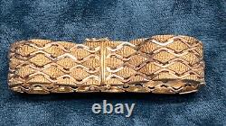 Rare Vintage 1977 9ct Solid Gold Bracelet 375 38.5g