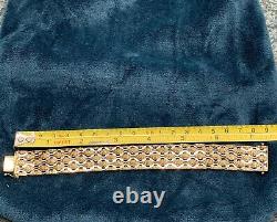 Rare Vintage 1977 9ct Solid Gold Bracelet 375 38.5g