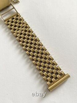 Rare Vintage Gents 9K 9ct Solid Gold Bracelet 16.5mm, Omega, Rolex, Longines