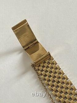 Rare Vintage Gents 9K 9ct Solid Gold Bracelet 16.5mm, Omega, Rolex, Longines