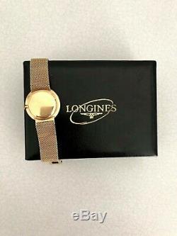 Rare Vintage Gents 9ct Gold Longines Bracelet Watch