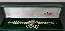 Rolex Precision Vintage 1970's 9ct Gold Ladies Bracelet Watch in Rolex Box