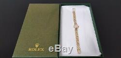 Rolex Precision Vintage 9ct Gold Ladies Bracelet Watch in Rolex Presentation Box