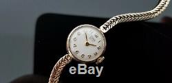 Rolex Tudor 1960's 9ct Gold Ladies Mechanical Bracelet Watch in Rolex Tudor Box