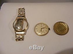 Rolex Tudor Rose 9ct Gold Watch Gents With Gold Plated Bracelet