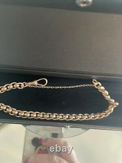 Rose Gold, Roller ball 9ct bracelet. Ex condition. Stunning piece