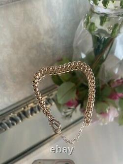 Rose Gold, Roller ball 9ct bracelet. Ex condition. Stunning piece