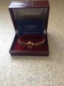 Rotary Ladies Solid 9ct Gold Watch & Solid 9ct Bracelet 19.6 grams