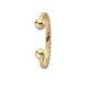 Solid 9 Carat Yellow Gold Baby Children Twisted Torque Christening Bangle 5.30gr