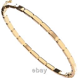 SOLID 9ct Yellow Gold Fancy Ladies Bangle HALLMARKED
