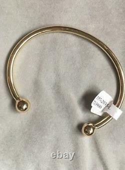 SOLID 9ct Yellow Gold Torque Bangle