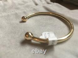 SOLID 9ct Yellow Gold Torque Bangle