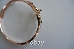 SUFFRAGETTE EDWARDIAN 9CT ROSE GOLD'TRILOGY' BRACELET C1910's, ORIGINAL BOX