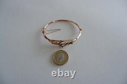 SUFFRAGETTE EDWARDIAN 9CT ROSE GOLD'TRILOGY' BRACELET C1910's, ORIGINAL BOX