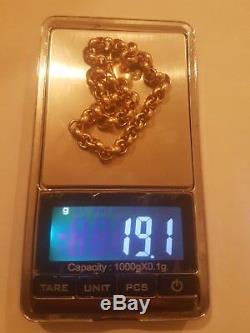 Scrap gold 9 Ct Gold Solid Bracelet 19 grams