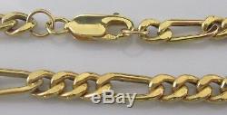 Secondhand 9ct Yellow Gold Figaro (6.0g) Bracelet (7inches)