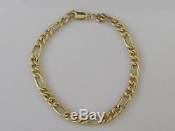 Secondhand 9ct Yellow Gold Figaro (6.0g) Bracelet (7inches)