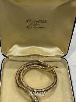 Snake Bangle/Bracelet 9ct Yellow Gold Vintage