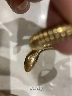 Snake Bangle/Bracelet 9ct Yellow Gold Vintage