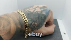Solid 18ct Gold Miami cuban link bracelet not scrap or 9ct curb belcher