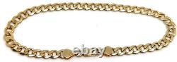 Solid 9ct 9 Carat Gold Curb Bracelet 6mm wide 22cm Classic Jewellery Jewelry