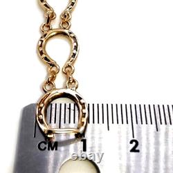 Solid 9ct 9 ct Carat Gold Lucky Horseshoe Bracelet 10mm wide 20cm long