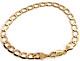 Solid 9ct Carat Gold Curb Bracelet 6mm Wide, 19cm Long Classic Jewellery Jewlry