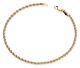 Solid 9ct Gold 7.5 Inch Rope Bracelet Uk Hallmarked