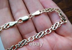 Solid 9ct Gold CELTIC KNOT BRACELET Infinity Link 5.9g