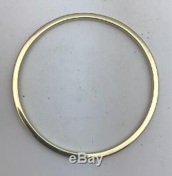 Solid 9ct Gold Circular Bangle. 20.4 Grams. Edinburgh Hallmarks