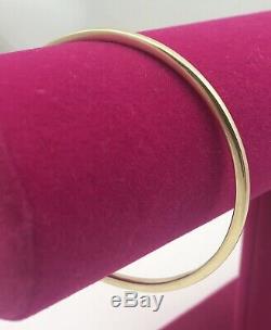 Solid 9ct Gold Circular Bangle. 20.4 Grams. Edinburgh Hallmarks