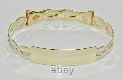 Solid 9ct Gold Expanding Baby ID Bangle NEW Gift Boxed