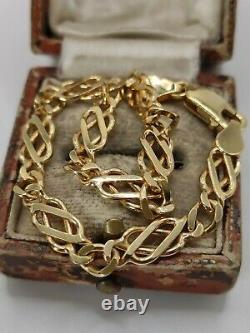 Solid 9ct Gold Fancy Link Celtic Knot Bracelet