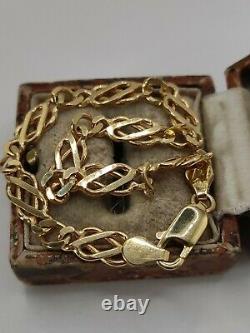 Solid 9ct Gold Fancy Link Celtic Knot Bracelet