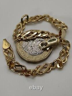 Solid 9ct Gold Fancy Link Celtic Knot Bracelet