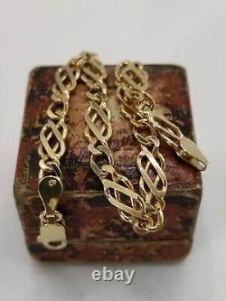 Solid 9ct Gold Fancy Link Celtic Knot Bracelet
