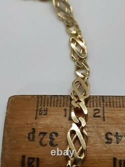 Solid 9ct Gold Fancy Link Celtic Knot Bracelet