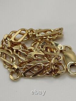 Solid 9ct Gold Fancy Link Celtic Knot Bracelet