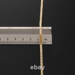 Solid 9ct Gold Franco Bracelet 7.5 inch UK Hallmarked