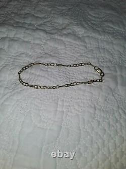 Solid 9ct Gold Mariner Link Bracelet Stamped 375
